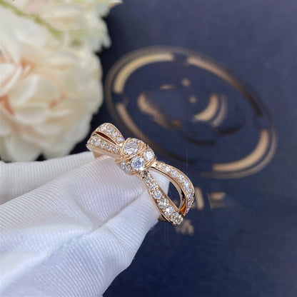 [⭐Mirelle]LIENS PINK GOLD DIAMOND RING
