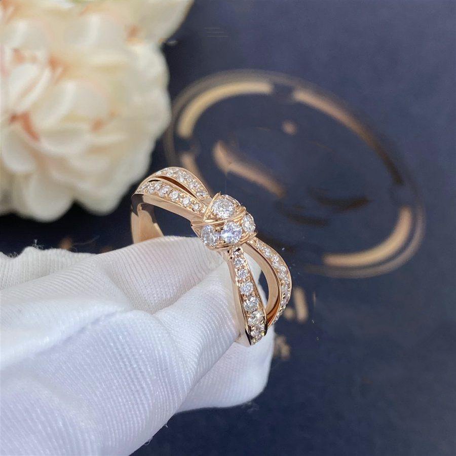 [⭐Mirelle]LIENS PINK GOLD DIAMOND RING