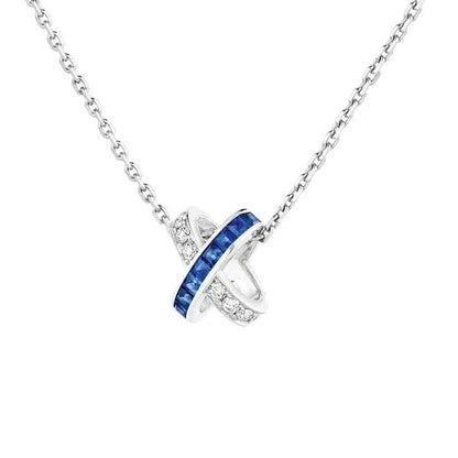 [⭐Mirelle]LIENS DIAMOND SILVER NECKLACE