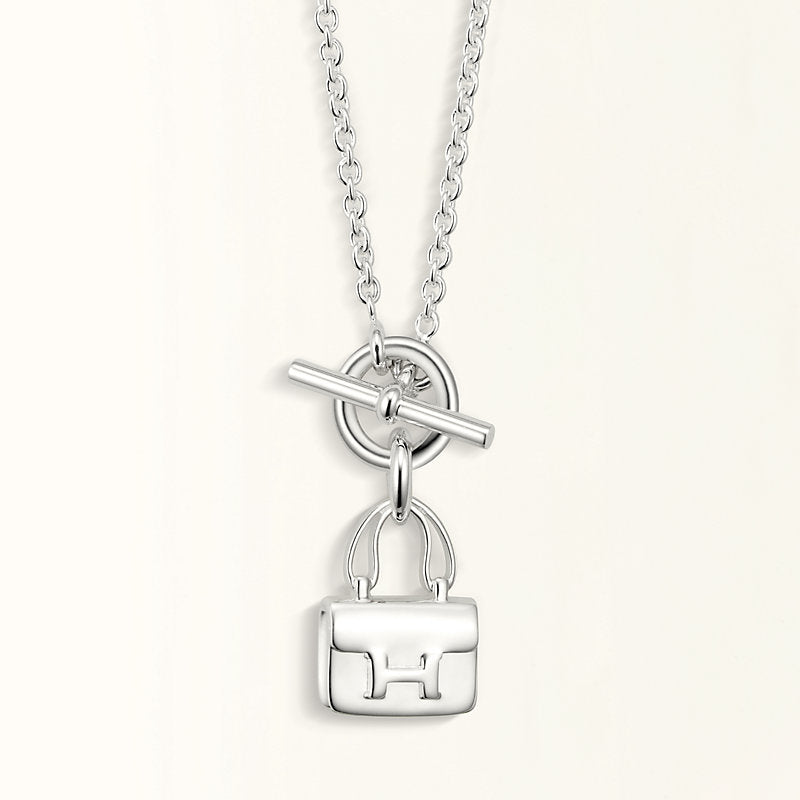 [⭐Mirelle]POP H PEDANT SILVER NECKLACE