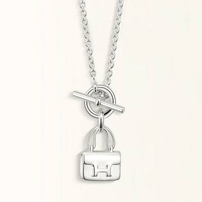 [⭐Mirelle]POP H PEDANT SILVER NECKLACE