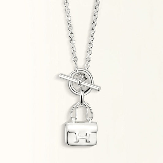 [⭐Mirelle]POP H PEDANT SILVER NECKLACE