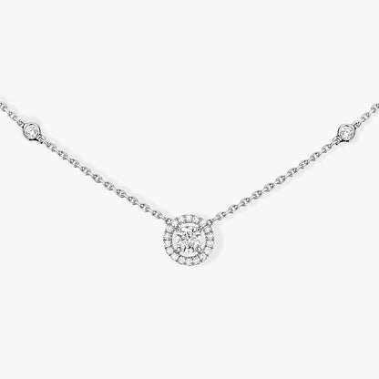 [⭐Mirelle]Diamond Necklace 0,20ct Brilliant Shape Joy