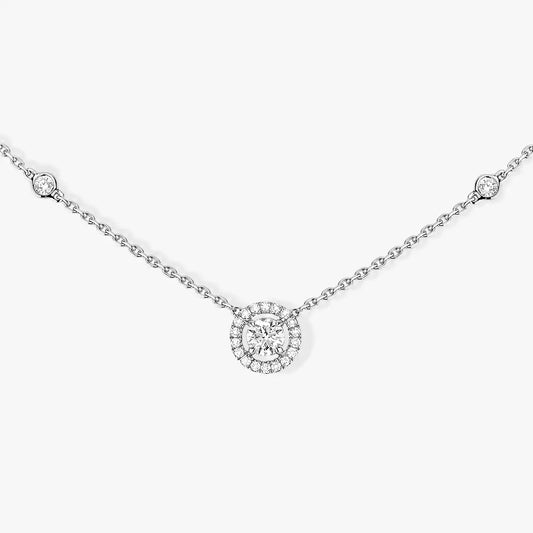 [⭐Mirelle]Diamond Necklace 0,20ct Brilliant Shape Joy
