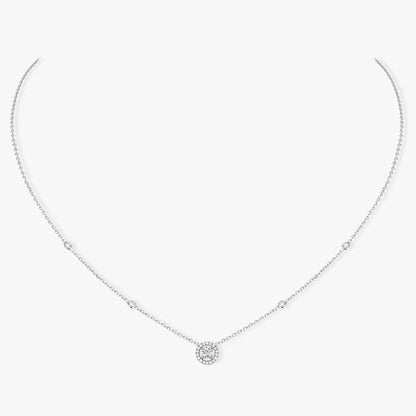[⭐Mirelle]Diamond Necklace 0,20ct Brilliant Shape Joy