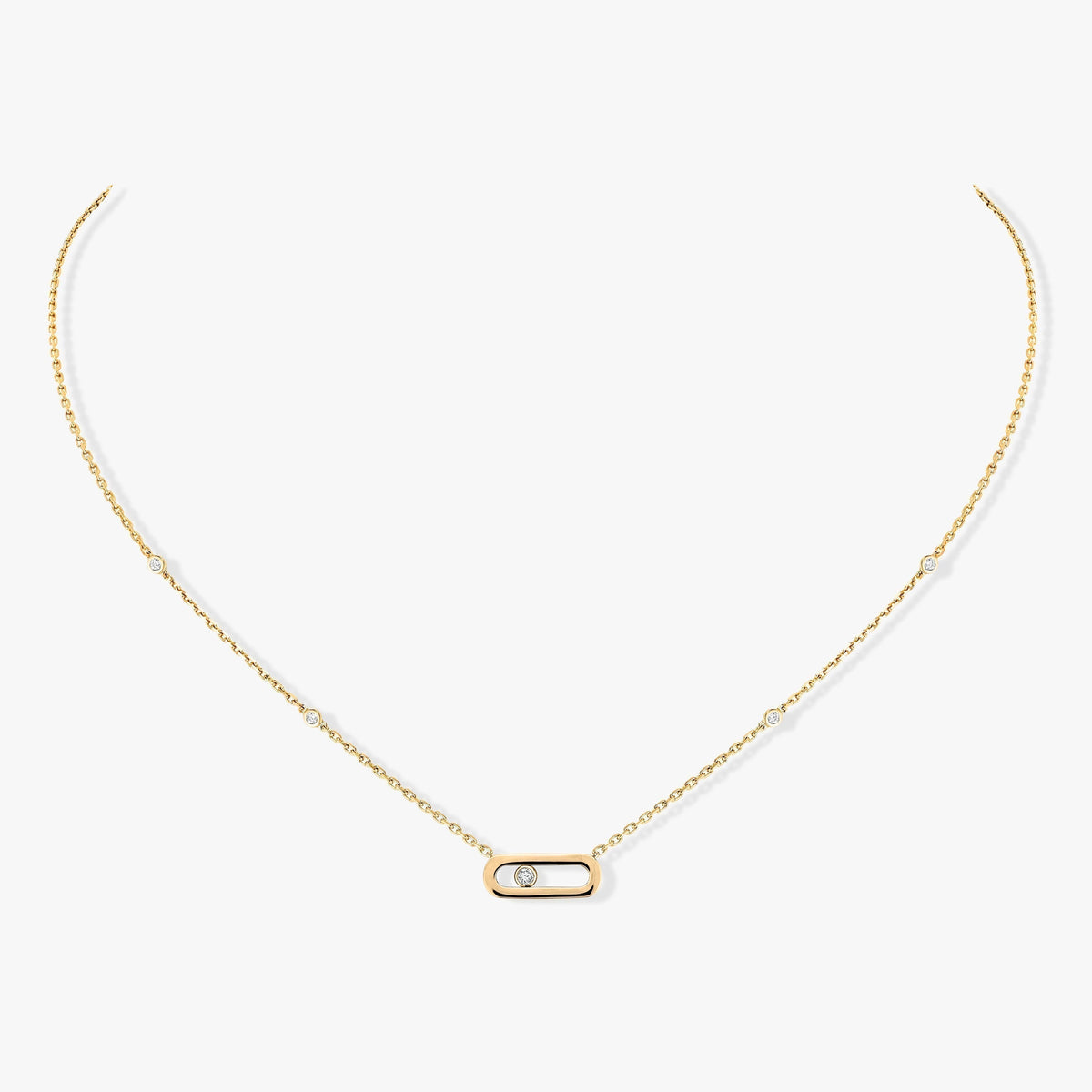 [⭐Mirelle]MOVE UNO DIAMOND NECKLACE