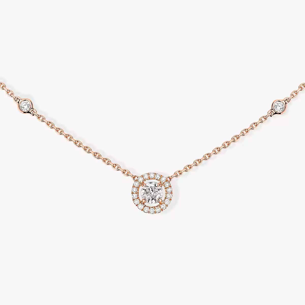 [⭐Mirelle]Diamond Necklace 0,20ct Brilliant Shape Joy