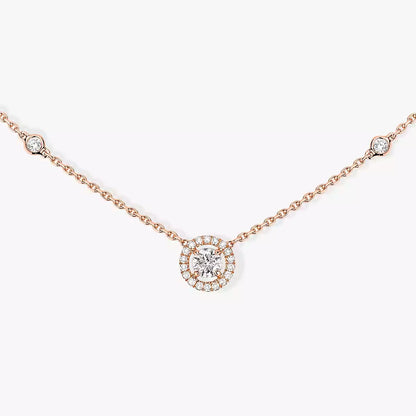 [⭐Mirelle]Diamond Necklace 0,20ct Brilliant Shape Joy