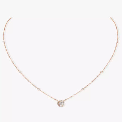 [⭐Mirelle]Diamond Necklace 0,20ct Brilliant Shape Joy