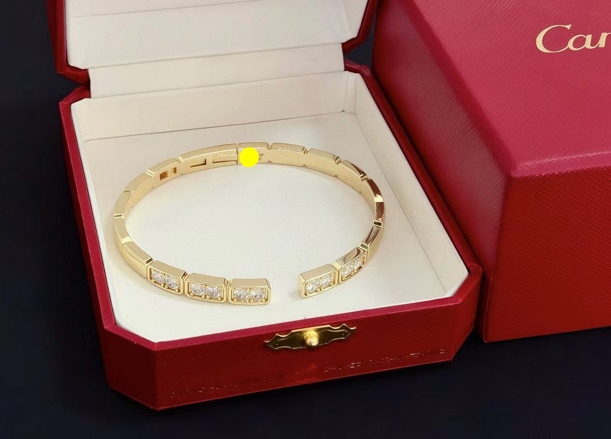 [⭐Mirelle jewelrys]LOVE DIAMOND OPEN  BRACELET
