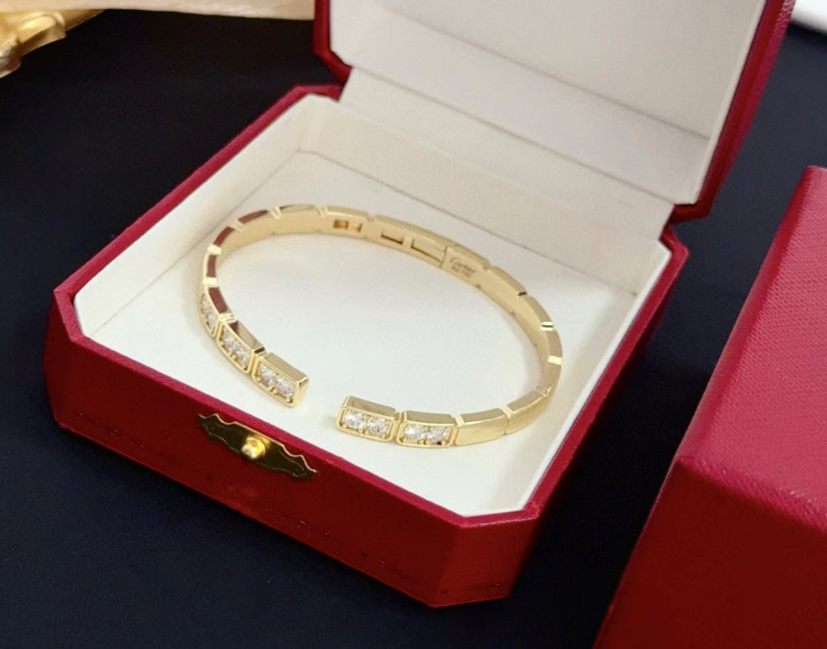 [⭐Mirelle jewelrys]LOVE DIAMOND OPEN  BRACELET