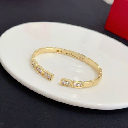 [⭐Mirelle jewelrys]LOVE DIAMOND OPEN  BRACELET