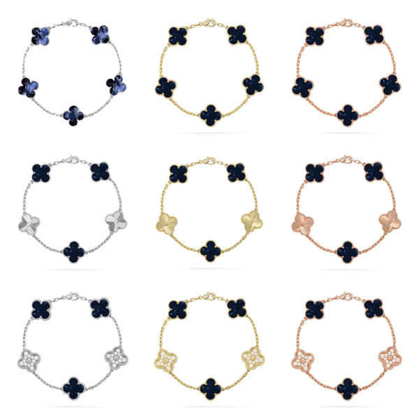 [⭐Mirelle]CLOVER 5 MOTIF PIETERSITE BRACELET COLLECTION