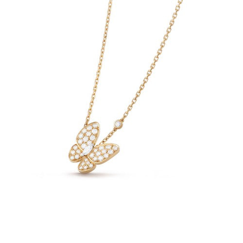 [⭐Mirelle]BUTTERFLY DIAMOND NECKLACE