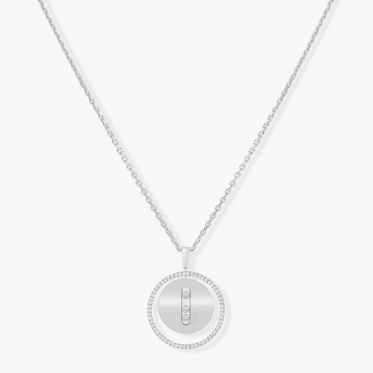 [⭐Mirelle]Demo MOVE MM SILVER DIAMOND NECKLACE