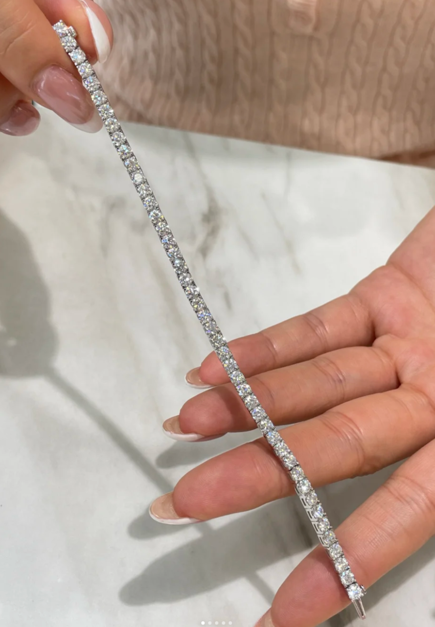 [⭐Mirelle]  CLASSIC BASEBALL BRACELAT, 52 DIAMOND