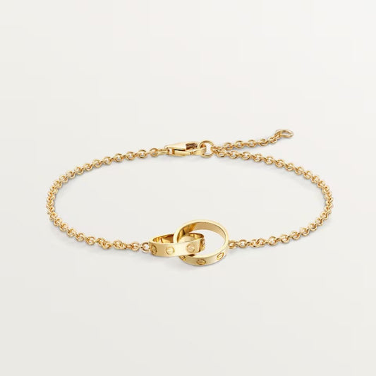 [⭐Mirelle]LOVE BRACELET DOUBLE RING