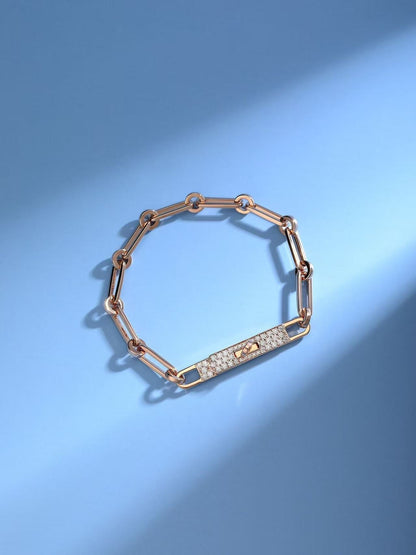 [⭐Mirelle]CHAINE BRACELET SMALL MODEL DIAMOND