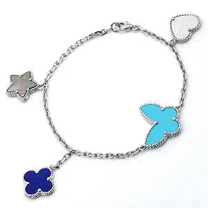 [⭐Mirelle]LUCKY SPRING SILVER BRACELET 4 MOTIF