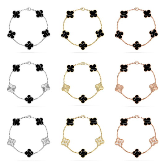 [⭐Mirelle] CLOVER 5 MOTIF PULSAR STONE BRACELET COLLECTION