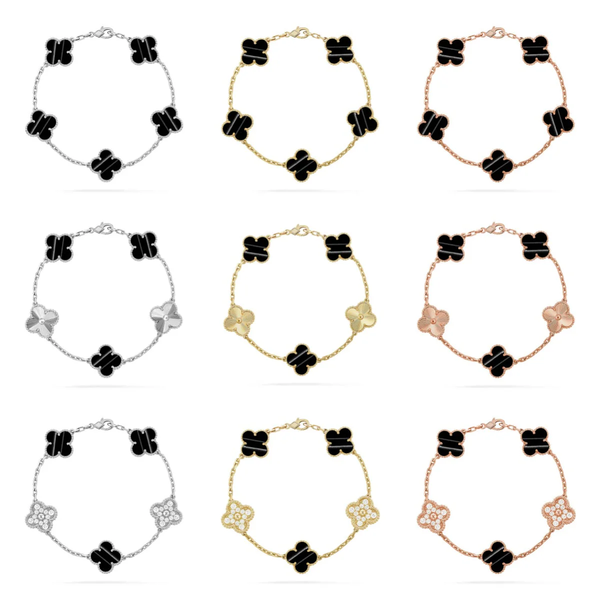 [⭐Mirelle] CLOVER 5 MOTIF PULSAR STONE BRACELET COLLECTION