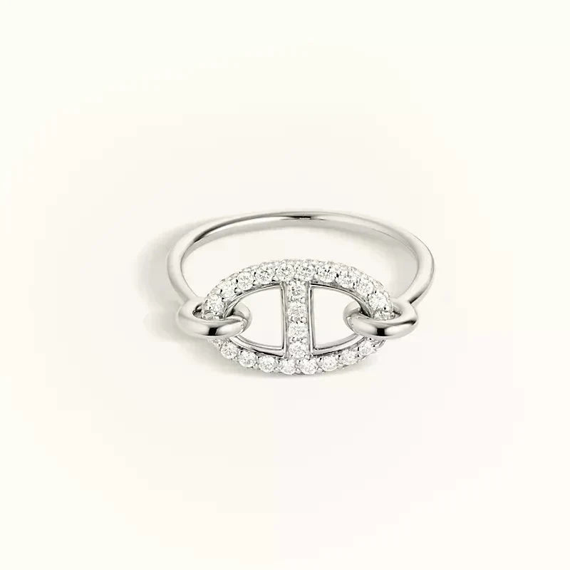 [⭐Mirelle]RONDE SMALL SILVER DIAMOND RING
