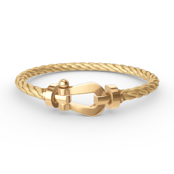 [⭐Mirelle]FORCE LARGE HORSESHOE NO DIAMOND BRACELET GOLD