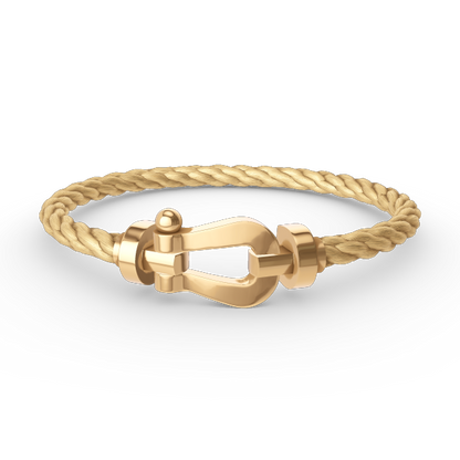 [⭐Mirelle]FORCE LARGE HORSESHOE NO DIAMOND BRACELET GOLD