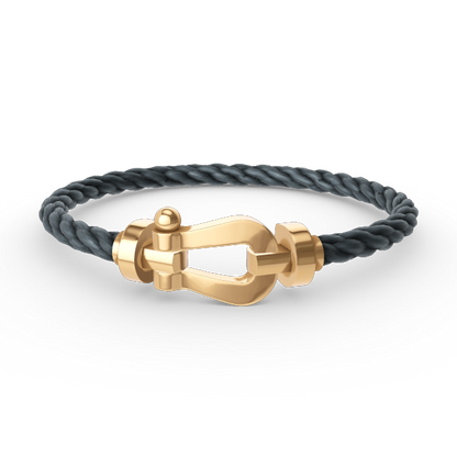 [⭐Mirelle]FORCE LARGE HORSESHOE NO DIAMOND BRACELET GOLD