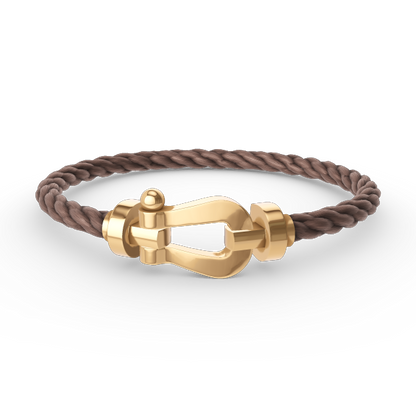 [⭐Mirelle]FORCE LARGE HORSESHOE NO DIAMOND BRACELET GOLD