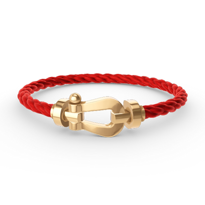 [⭐Mirelle]FORCE LARGE HORSESHOE NO DIAMOND BRACELET GOLD