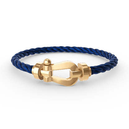 [⭐Mirelle]FORCE LARGE HORSESHOE NO DIAMOND BRACELET GOLD
