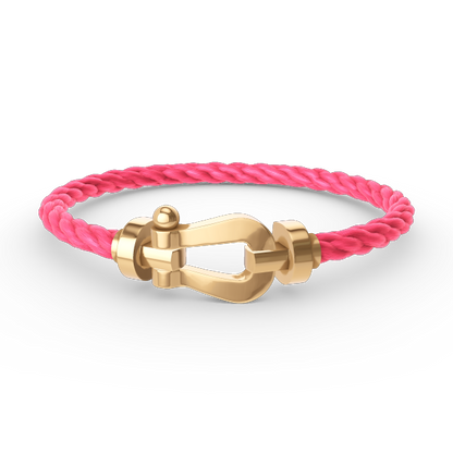 [⭐Mirelle]FORCE LARGE HORSESHOE NO DIAMOND BRACELET GOLD