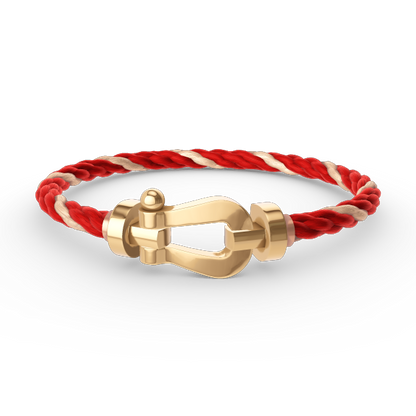 [⭐Mirelle]FORCE LARGE HORSESHOE NO DIAMOND BRACELET GOLD