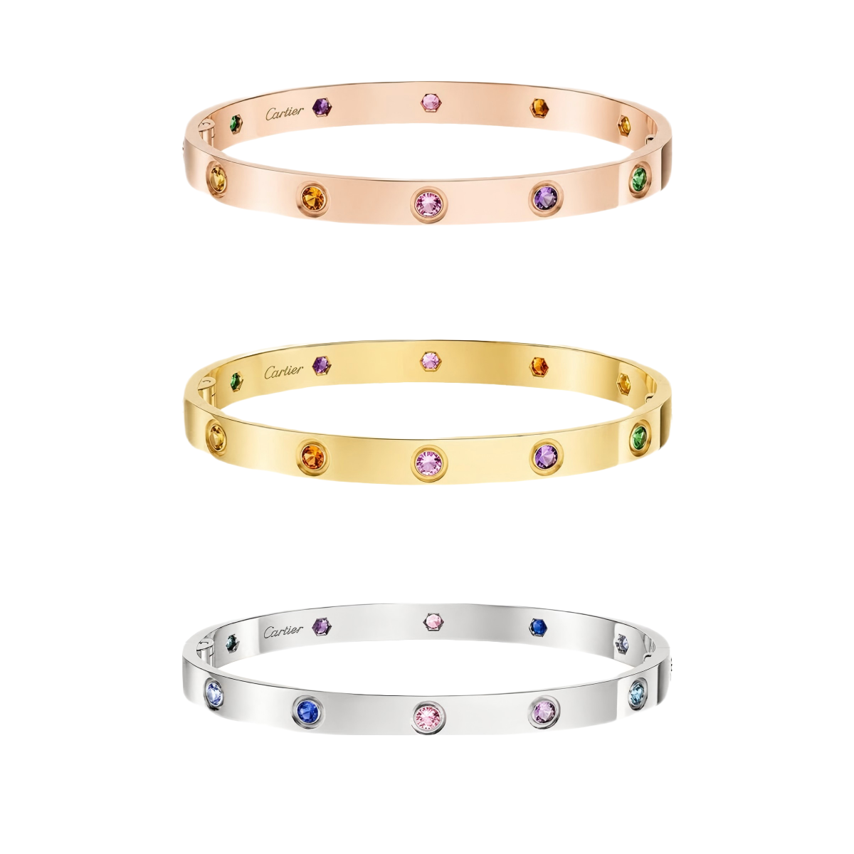 [⭐Mirelle] 2026 RAINBOW LOVE BRACELET 6.1MM  10 DIAMONDS