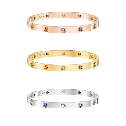 [⭐Mirelle] 2026 RAINBOW LOVE BRACELET 6.1MM  10 DIAMONDS