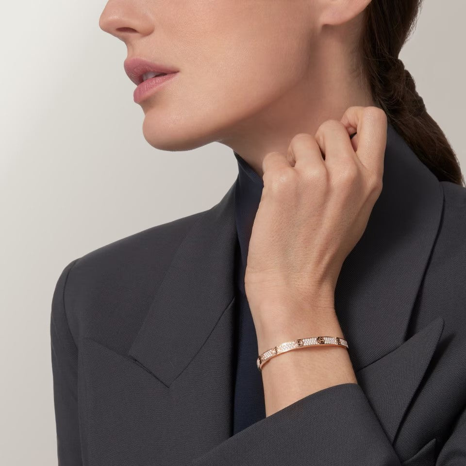[⭐Mirelle]LOVE BRACELET 4.8MM DIAMOND-PAVED