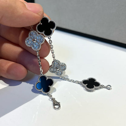 [⭐Mirelle] CLOVER 5 MOTIF ONYXS BRACELET COLLECTION