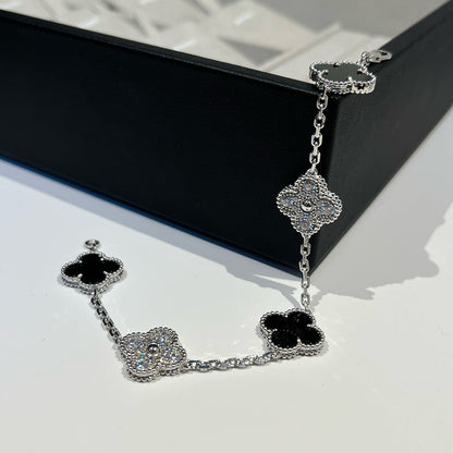 [⭐Mirelle] CLOVER 5 MOTIF ONYXS BRACELET COLLECTION