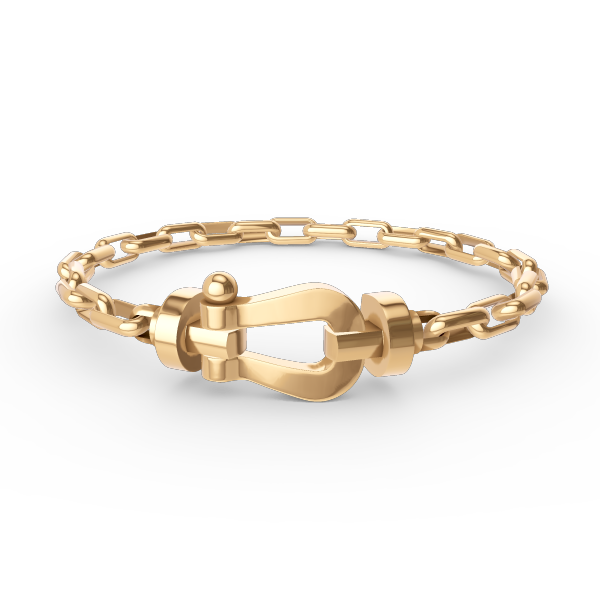 [⭐Mirelle]FORCE LARGE HORSESHOE CLASP  METAL BRACELET