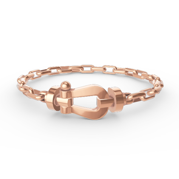 [⭐Mirelle]FORCE LARGE HORSESHOE CLASP  METAL BRACELET