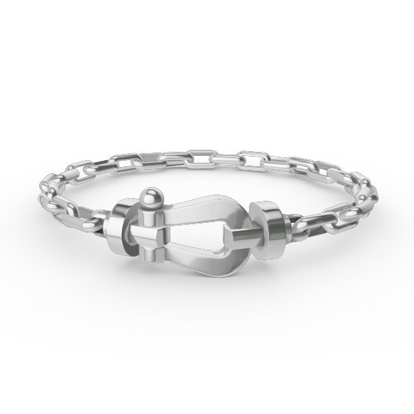 [⭐Mirelle]FORCE LARGE HORSESHOE CLASP  METAL BRACELET