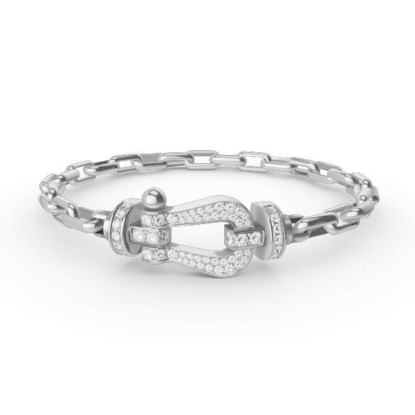 [⭐Mirelle]FORCE LARGE HORSESHOE CLASP  METAL BRACELET