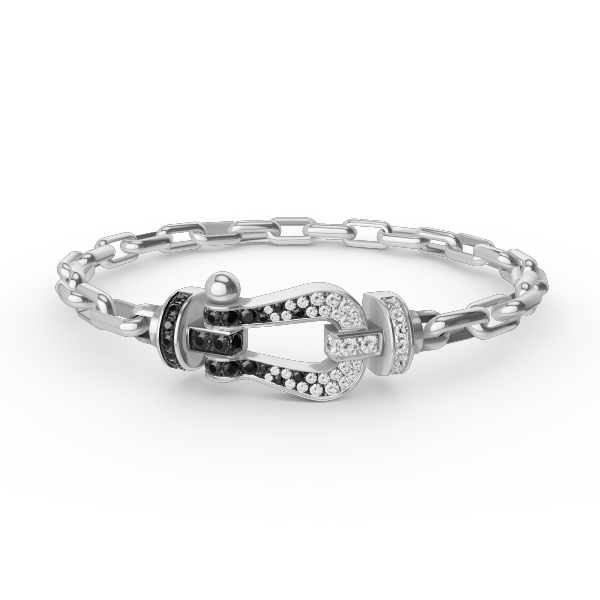 [⭐Mirelle]FORCE LARGE HORSESHOE CLASP  METAL BRACELET