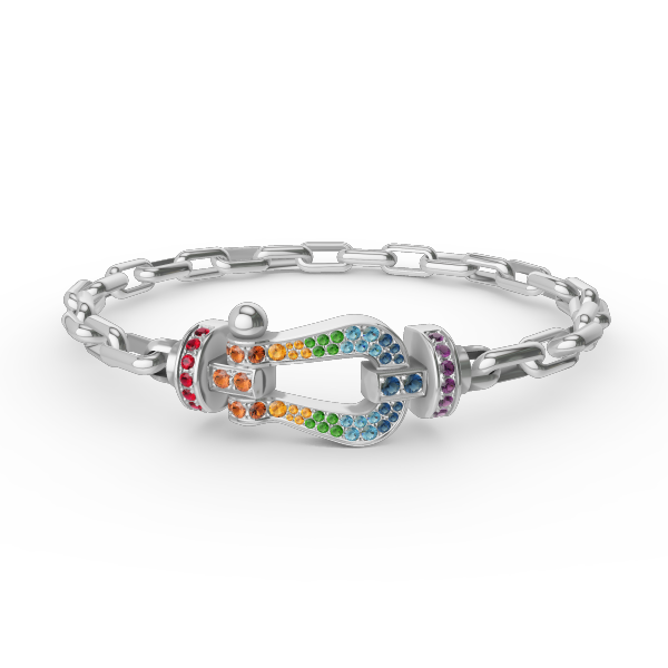 [⭐Mirelle]FORCE LARGE HORSESHOE CLASP  METAL BRACELET
