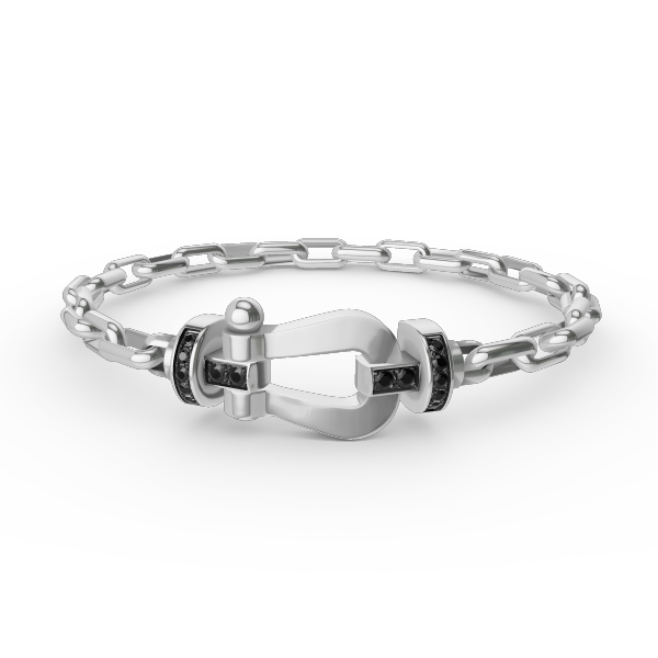 [⭐Mirelle]FORCE LARGE HORSESHOE CLASP  METAL BRACELET