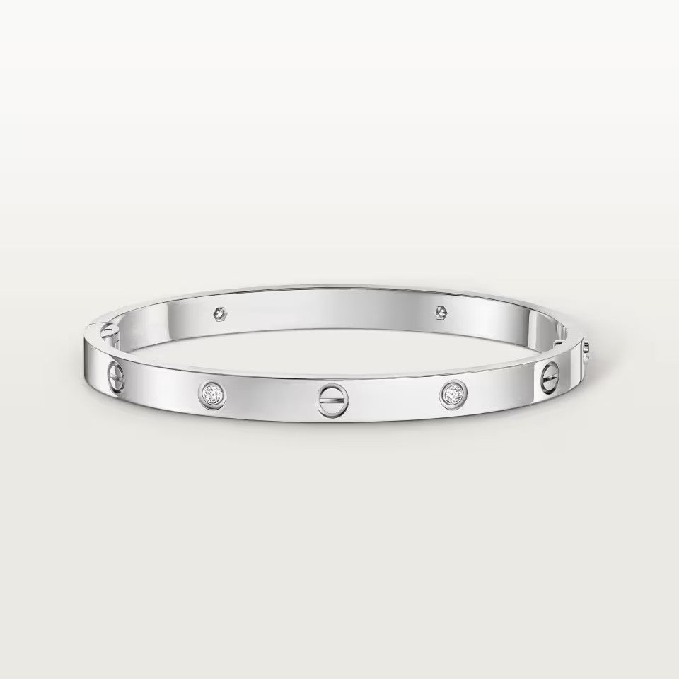 [⭐Mirelle]LOVE BRACELET 4.8MM 4 DIAMONDS