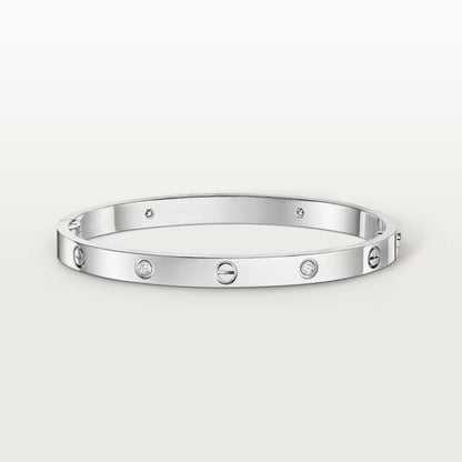 [⭐Mirelle]LOVE BRACELET 4.8MM 4 DIAMONDS