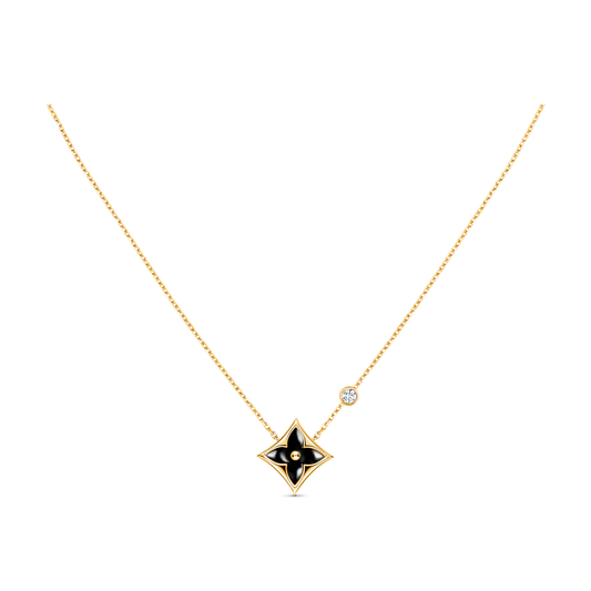 [⭐Mirelle]STAR BLACK MOP NECKLACE