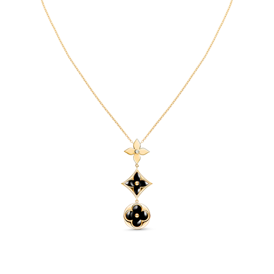 [⭐Mirelle]STAR AND SUN ONYX PINK GOLD NECKLACE
